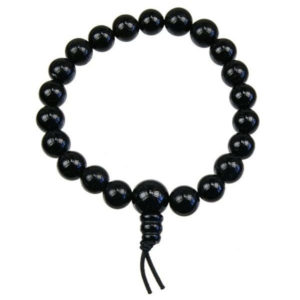 photo d'un bracelet mala en pierre d'onyx