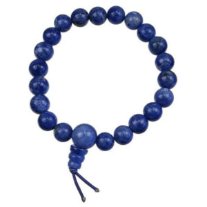 Photo d'un bracelet mala en pierre de sodalite