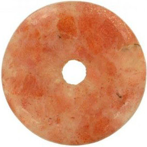 Pendentif donut en pierre de soleil