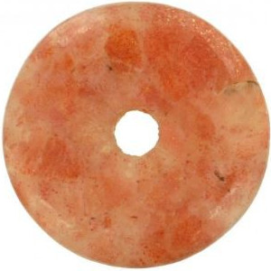 Pendentif donut en pierre de soleil