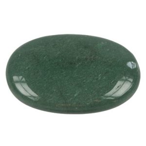 Photo d'un galet en pierre d'aventurine verte