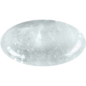 Photo d'un galet en pierre de cristal de roche