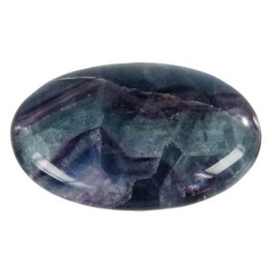 Photo d'un galet en pierre de fluorite