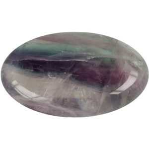 Photo d'un galet d'une pierre fluorite
