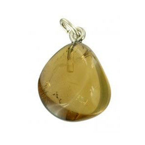 Photo d'un pendentif en pierre de citrine naturelle