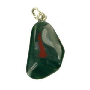 Photo d'un pendentif en pierre d'héliotrope