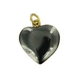 pendentif coeur hématite