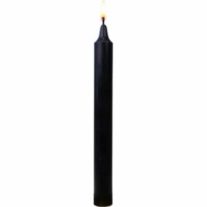 Bougie noire teintée dans la masse