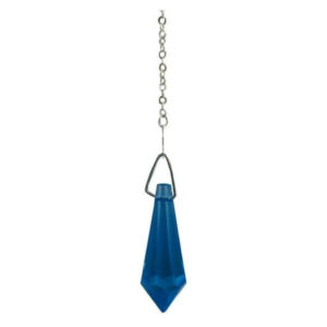 pendule 16 facettes swarovski bleu saphir