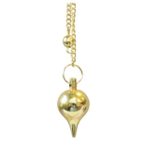 Pendule goutte doré
