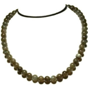 Collier perles 8 mm labradorite