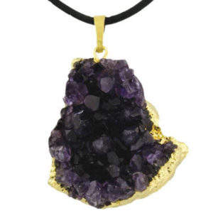 Pendentif géode améthyste