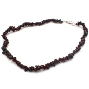 Collier baroque grenat