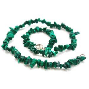 Collier baroque malachite