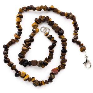 Collier baroque oeil de tigre