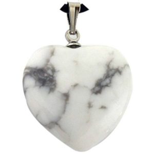 pendentif coeur pierre de magnésite