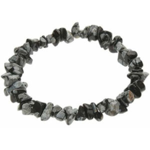 Bracelet baroque obsidienne mouchetée
