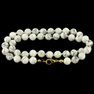 collier perles magnésite