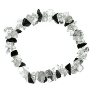 Bracelet baroque quartz tourmaline
