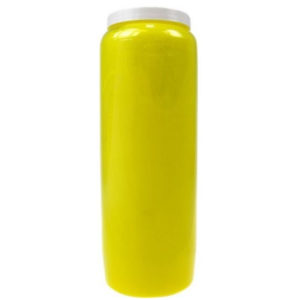 bougie neuvaine jaune