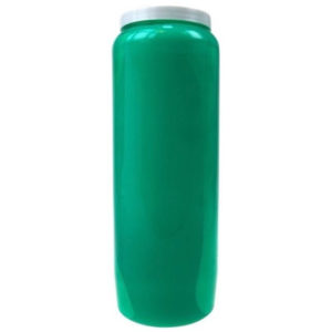 bougie neuvaine verte