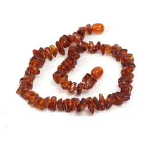 collier baroque ambre cognac