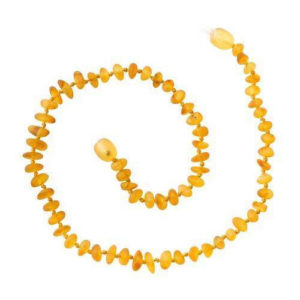 Collier baroque ambre miel