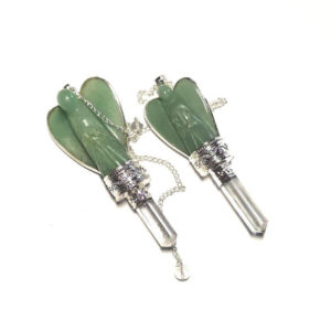 Pendule ange aventurine verte