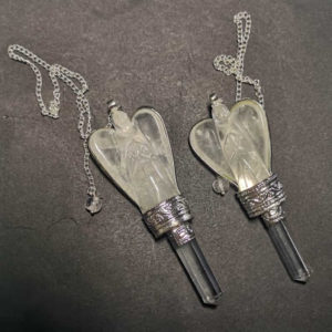 Pendule ange cristal de roche