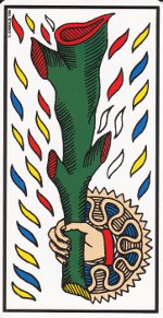as de bâton tarot de Marseille