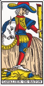 cavalier de bâton tarot de Marseille
