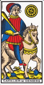cavalier de deniers tarot de Marseille
