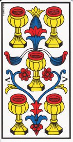 cinq de coupe tarot de Marseille