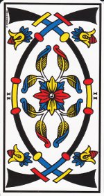 deux d'épée tarot de Marseille