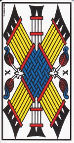 dix de bâton tarot de Marseille