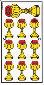 dix de coupe tarot de Marseille