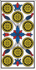dix de deniers tarot de Marseille