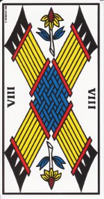 huit de bâton tarot de Marseille