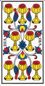 huit de coupe tarot de Marseille