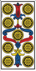neuf de deniers tarot de Marseille