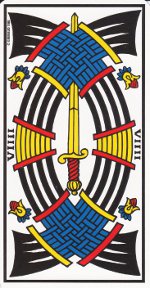 neuf d'épée tarot de Marseille