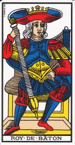 roy de bâton tarot de Marseille