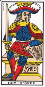 roy d'épée tarot de Marseille