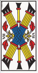 sept de bâton tarot de Marseille
