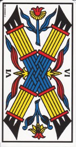 six de bâton tarot de Marseille