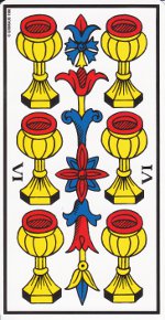 six de coupe tarot de Marseille