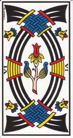 six d'épée tarot de Marseille