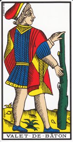 valet de bâton tarot de Marseille
