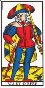 valet d'épée tarot de Marseille