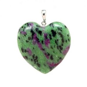pendentif coeur zoisite